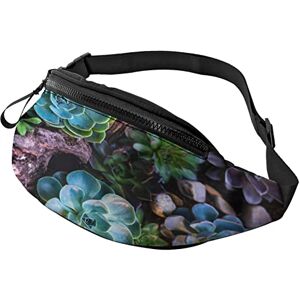 Bf635c4r80bd Succulent Plants Running Fanny Pack Belt Bag with Adjustable Strap for Women Men Sports Fitness Hands Free Wallet Waist Bag