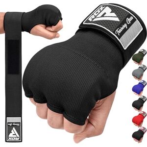 RDX Gel Boxing Hand Wraps Inner Gloves, Quick 75cm Long Wrist Straps, Elasticated, Padded Fist Hand Protection, Muay Thai MMA Martial Arts Punching Speed Bag Training Bandages, Under Mitts Handwraps