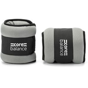 Balance Ankle & Wrist Weights   2 x 1kg   Neoprene Fabric with Velcro Strap   Grey