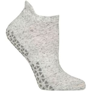 Ladies 1 Pair Tavi Noir Savvy Organic Cotton Low Rise Yoga Socks with Grip Haze Small  - Grey - Size: 3-5.5 Ladies