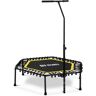 Gymrex Fitness Trampoline - with handlebar - yellow GR-HT110R