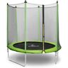 Gymrex Trampoline - Ø 244 x 180 cm - 80 kg - net - black/green GR-TR03