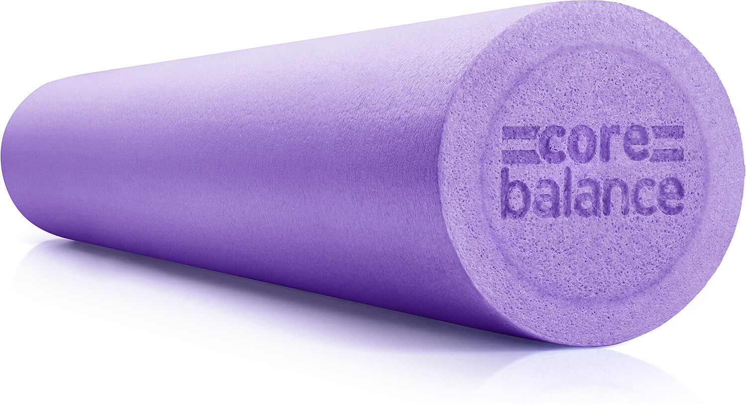 Balance Long Foam Roller   90cm x 15cm   Muscle Massage Roll for Legs & Back   Purple