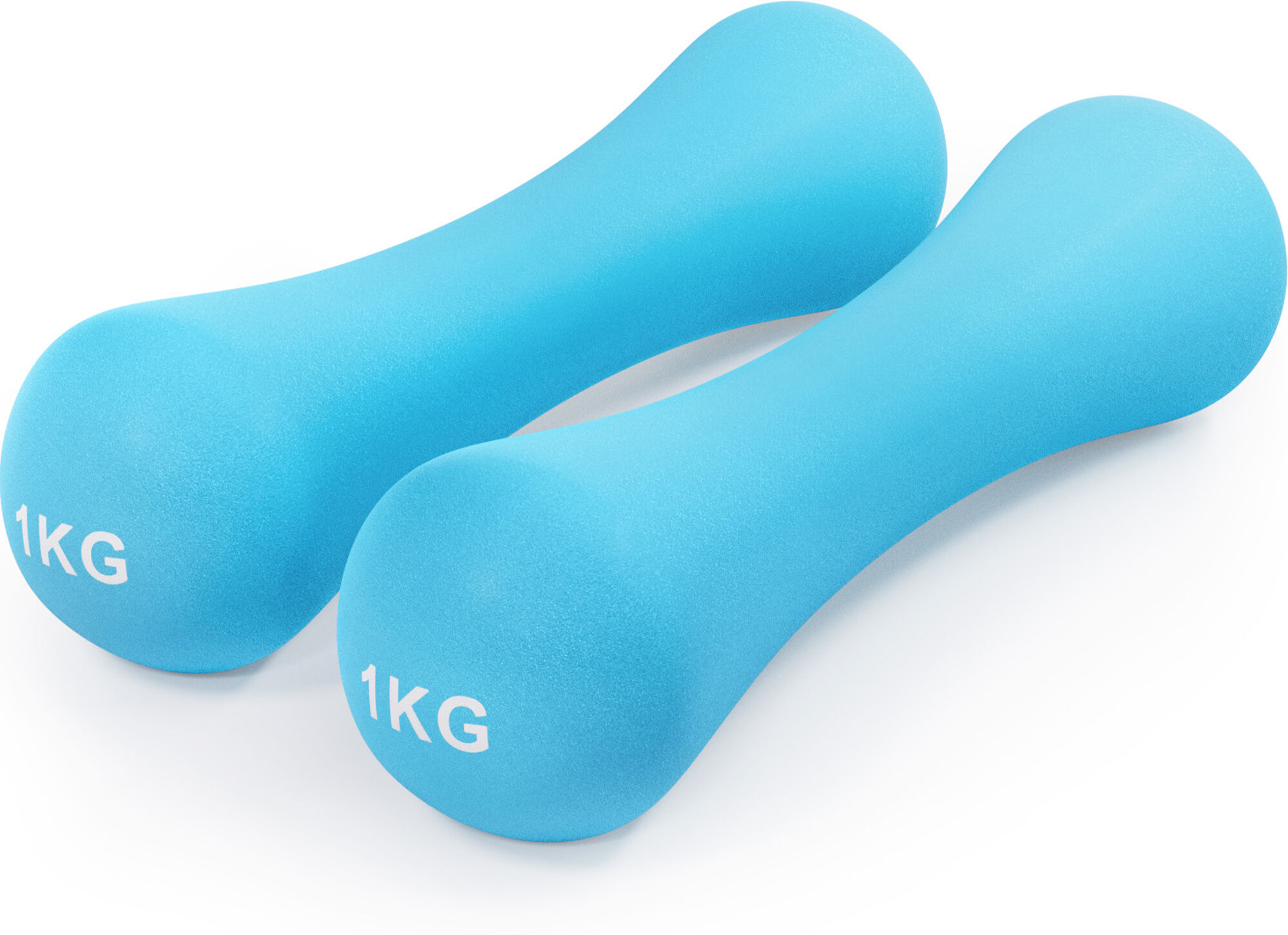 Balance Cast Iron Bone Dumbbells 2 x 1kg   Soft Touch Neoprene   0.5kg, 0.75kg, 1.5kg, 2kg, 3kg