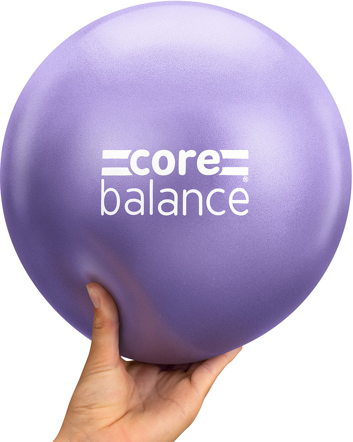 Balance Small Pilates Ball   20cm to 23cm   Soft Yoga Stability Toning Ball   Non Slip   Purple