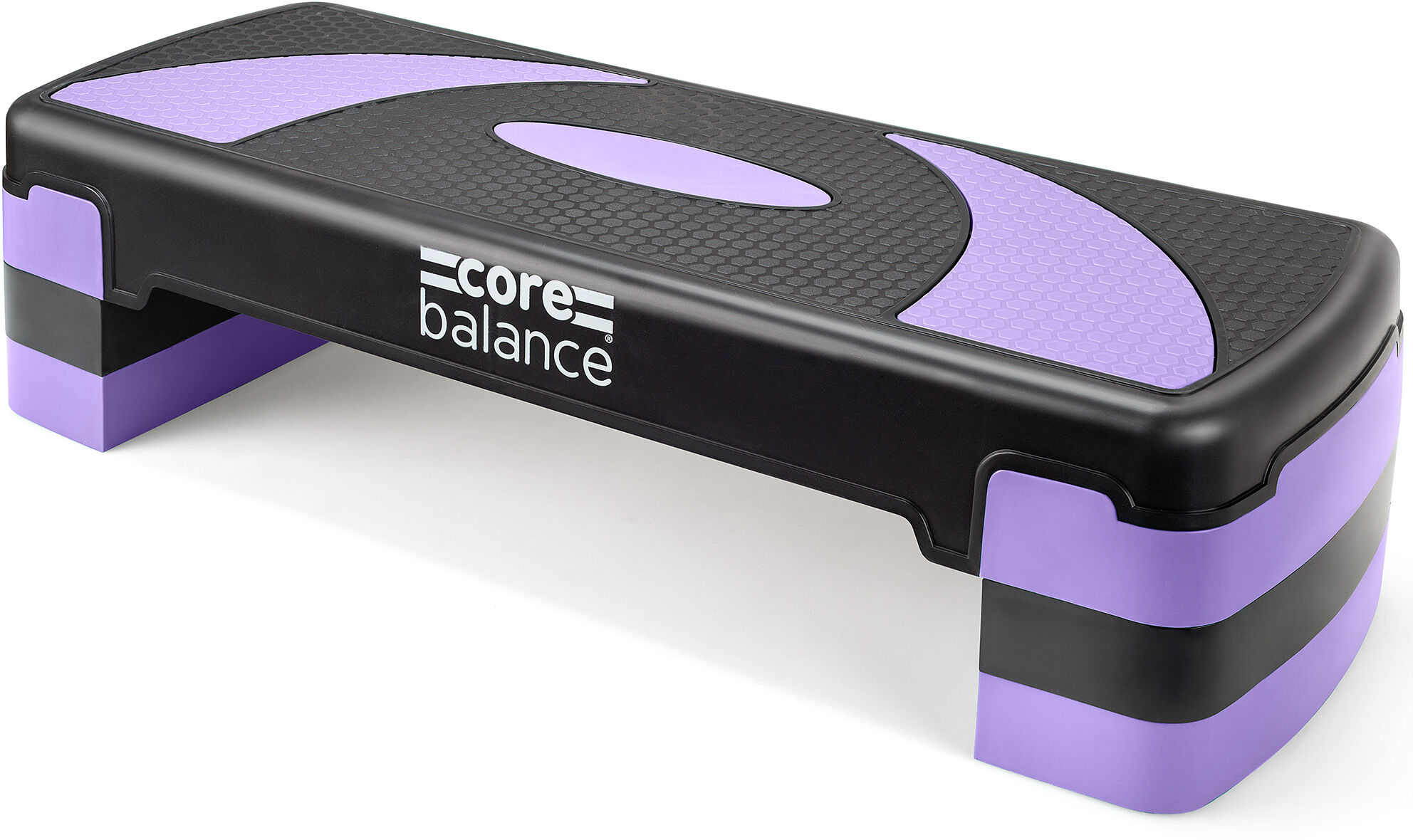 Balance Aerobic Exercise Step   3 Level Adjustable Fitness Stepper   Non Slip   Purple