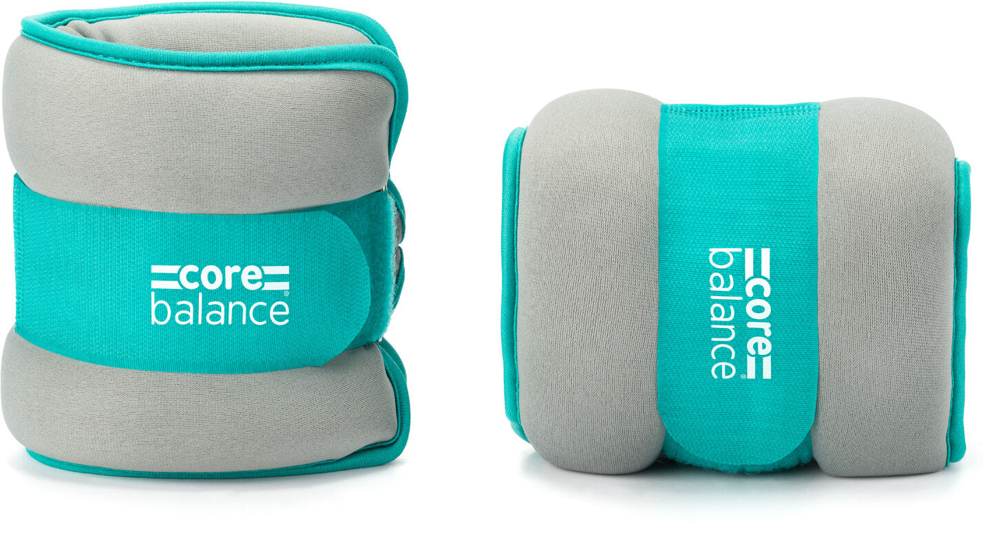 Balance Ankle & Wrist Weights   2 x 2kg   Neoprene Fabric with Velcro Strap   Teal