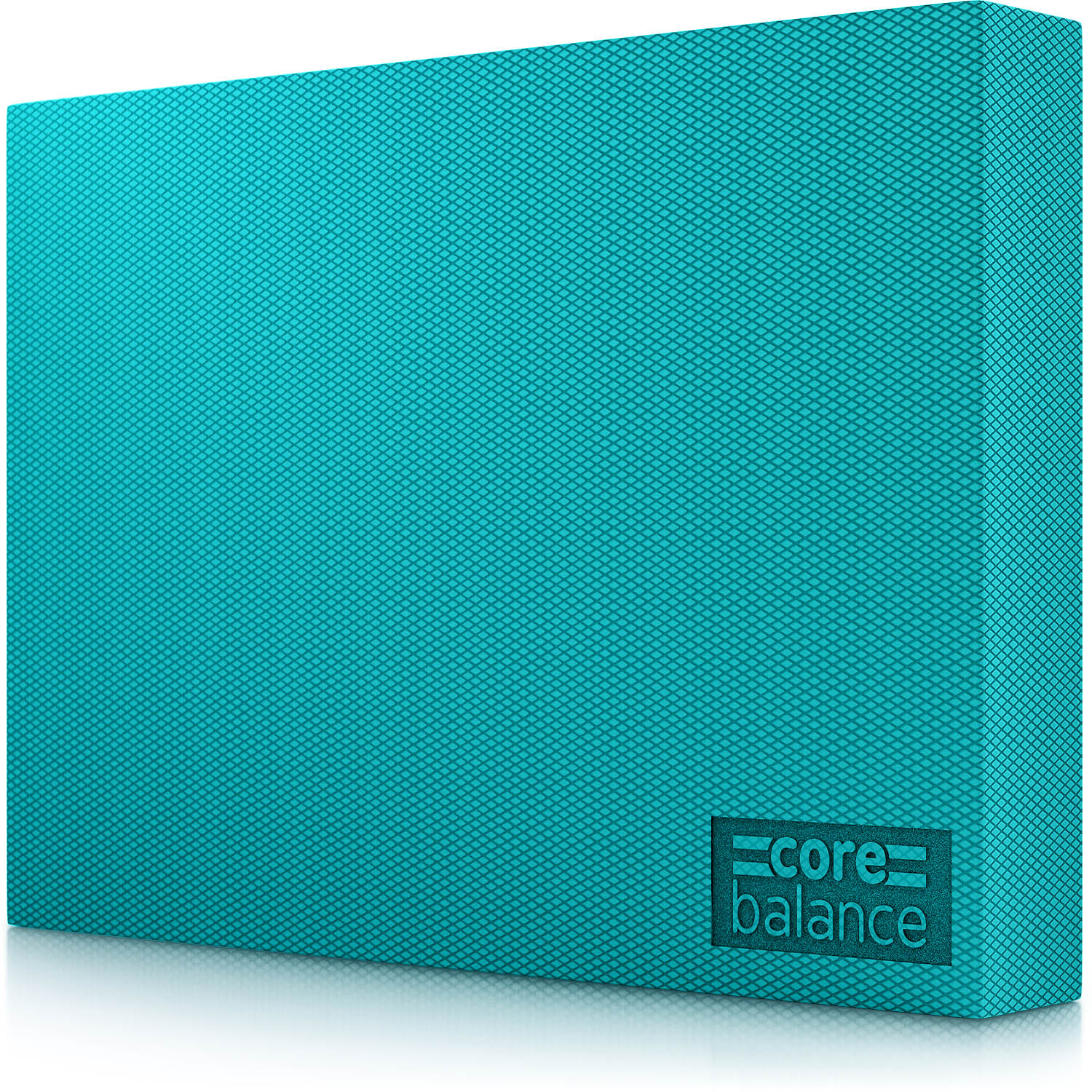 Balance Pad   Non Slip TPE Foam   40cm x 33cm x 5cm   Core & Stability Trainer   Teal