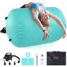 VEVOR Air Mat Tumble Track Air Spot, Round Inflatable Air Roller, Air Barrel Gymnastic Equipment with Electric Pump, Tumbling Backbend Trainer for Home Use/Gym/Yoga/Cheerleading/Park/Water, Mint Green