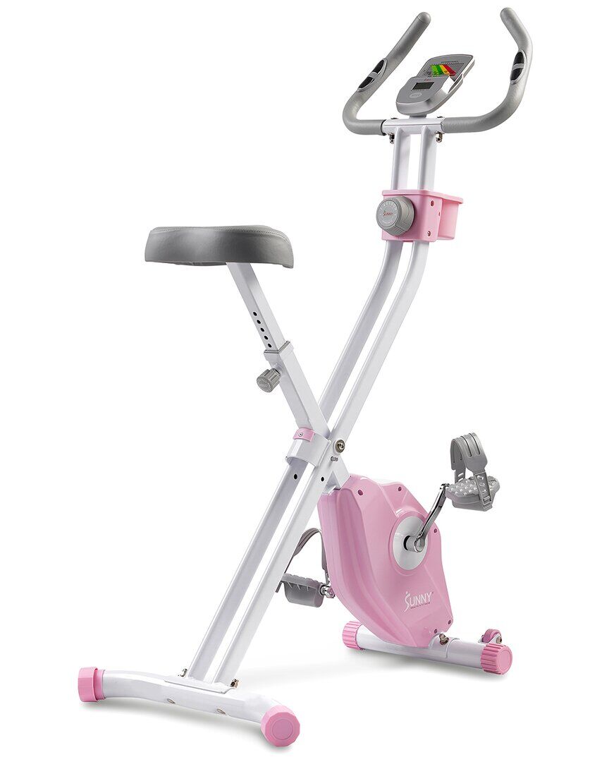 Sunny Health & Fitness Pink Foldable Magnetic X-Bike Pro Pink NoSize