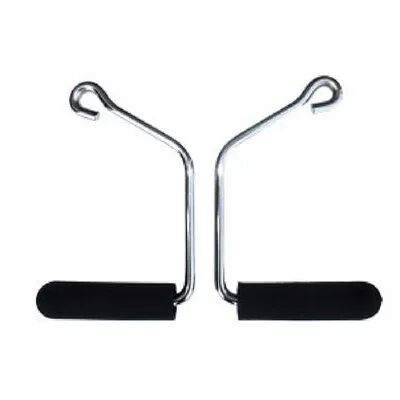 Total Gym 17500 Open Ended Chrome Handles for Total Gym Home Workout Machines, Black