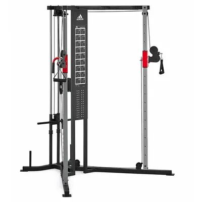 Adidas Sports Rig Versatile Strength Trainer Home Gym Exercise Equipment Machine, Black