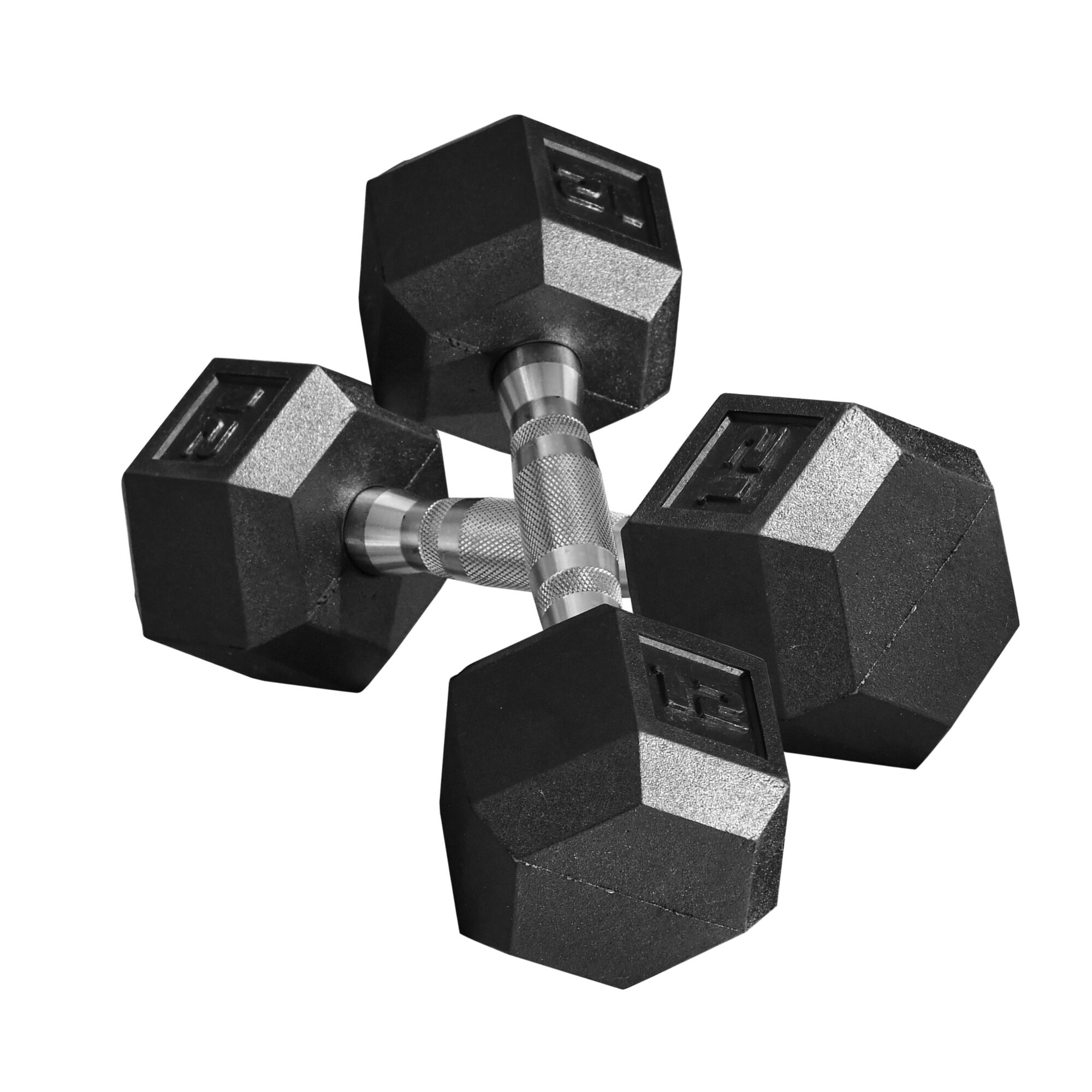 Soozier Rubber Dumbbell Weight Set 24lbs 12lbs Single Dumbbell Hand Weight Barbell Body Fitness Training for Home Office Gym Black   Aosom.com