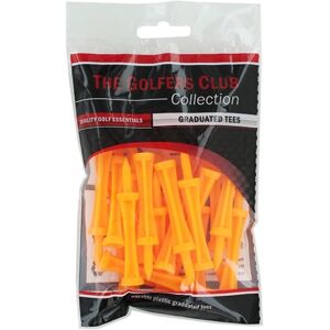 The Golfers Club Collecition Step Golftees, 50 mm, Neon Orange, 20 Stk.