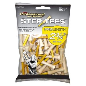 Pride Professional Tee System Pride Prolength Tees Yellow Holztees 69mm, 50Stk.
