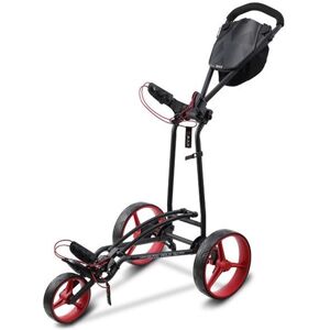 Big Max Autofold FF Golf Trolley, schwarz/rot