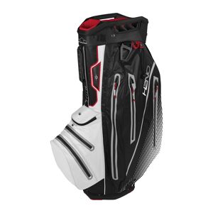 Sun Mountain H2NO Elite Waterproof Cartbag  schwarz/weiss/rot/silber