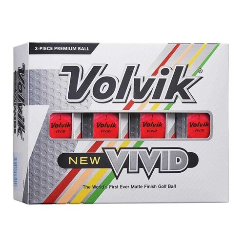 Volvik Vivid Golfbälle, rosa