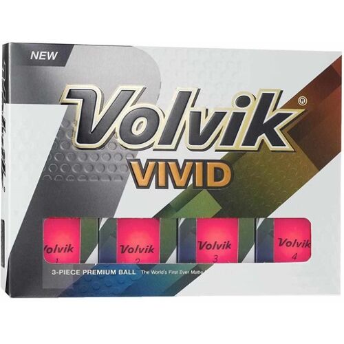 Volvik VIVID Golfbälle, rosa