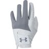 Under Armour Medal Herren Golfhandschuh, weiss/grau, grau, linke Hand (für Rechtshänder), M