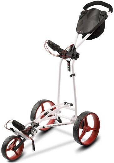 Big Max Autofold FF Golf Trolley, weiss/rot