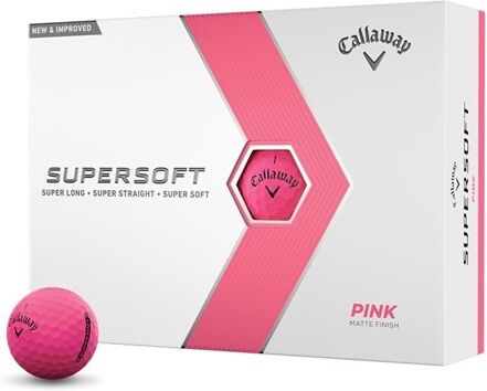 Callaway Supersoft Matte Golfbälle, rosa