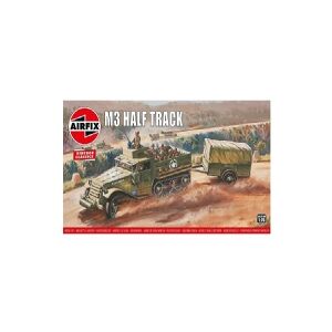 Airfix A02318V, Military truck model, Formonterede, 1:76, M3 Half-Track, Hanstik, Plast