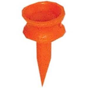 Longridge Golf Zubehör 5 mm Plastik Castle Tees 20 PCS, Orange, TEPCO