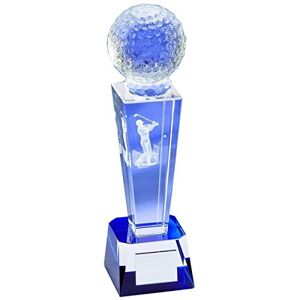 Longridge Crystal Golf Ball Crystal Trophy