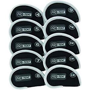 Pro-Tekt Deluxe Neoprene Iron Headcovers Black/Silver