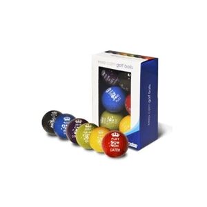 GENERIQUE Longridge lot de 6 balles de golf keep calm multicolore - Publicité