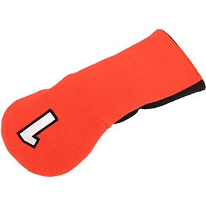 Entatial Protecteur de Club en Tissu mélangé, Couvre-tête de Club en Polyester tricoté PU imperméable avec Motif numéro 1 pour l'entraînement(Orange/Noir) - Publicité