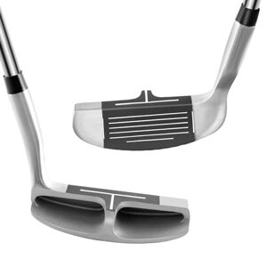 LIFEZEAL Wedge Golf, Club de Golf Chipper en Acier Inoxydable, pour Adultes, Golf pour Débutants et Professionnels, Angle de Lie 72°, 89cm, Argent - Publicité