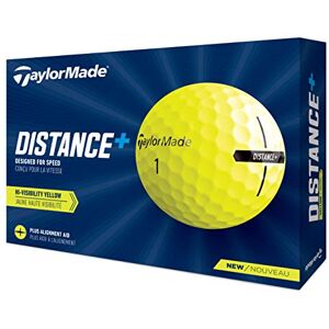 TaylorMade Distance+ Balles de golf jaunes - Publicité