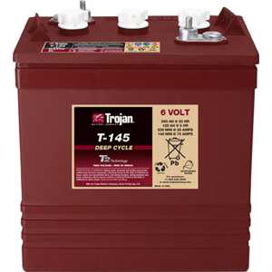 TROJAN Batterie TROJAN PLAQUES EPAISSES T145 GC2H 6V 260AH  AMPS (EN)