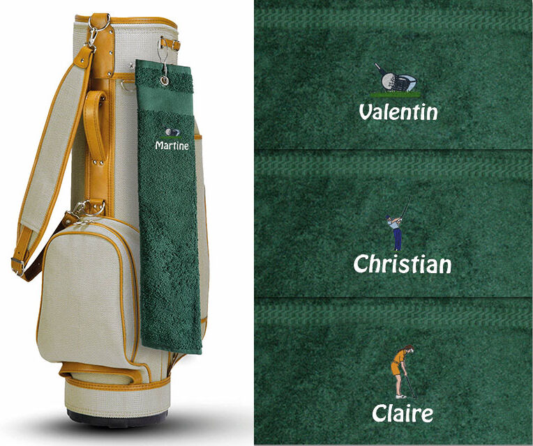 Cadeaux.com Serviette de golf brodée