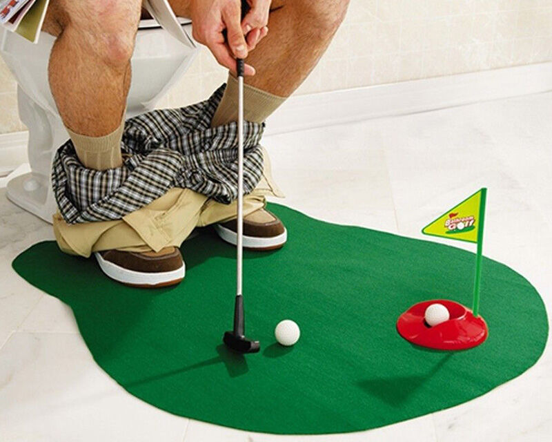 Cadeaux.com Set de mini-golf pour les toilettes