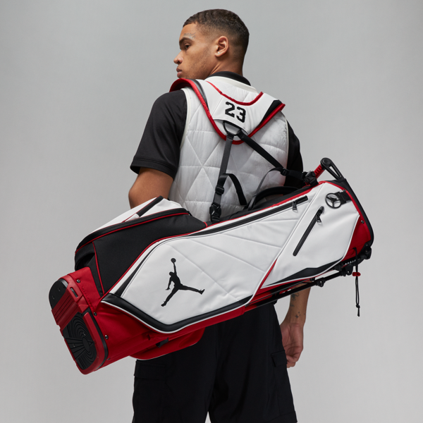 jordan borsa da golf a 6 scomparti  fadeaway - rosso