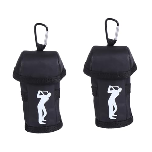 Milisten 2 Stuks Golf Heuptasje Golfbal Pick-Up Tas Tee Bag Golfbal Houder Riem Draagbare Golfbal Tas Tennisballen Houder Golf Beginnersuitrusting Heuptas Retriever Eenvoudig Polyester