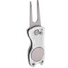 Keenso Opvouwbare Golf Hooivork, Kleine Grootte Divot Reparatie Tool Hoge Betrouwbaarheid voor Outdoor (Zilver)