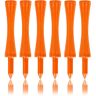 LIKOSO Bamboe Golf Tees Pack van 100 Castle Tees Houten Golf Tees (Oranje 70MM)