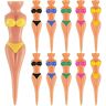 YKKJ Funny Golf Tees, dames bikini meisje golf tees 76 mm kunststof pin-up golf tees 10 stuks thuis vrouwen golf tees sexy dames golf tees voor golf training golf accessoires