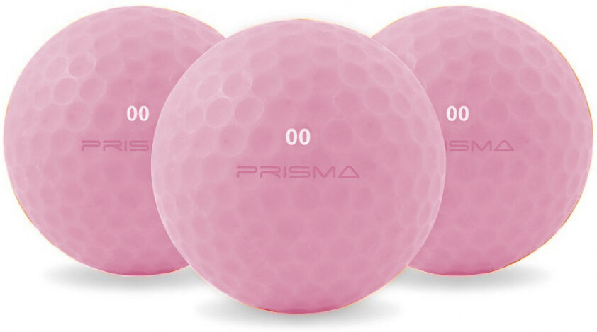 Masters Golf golfballen Prisma Flouro synthetisch roze 12 stuks - Roze