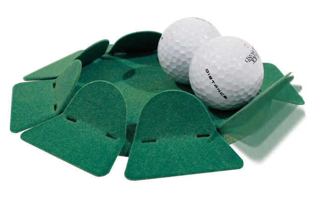 Masters Golf oefenputt Deluxe 15 cm staal groen - Groen