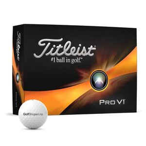 Titleist Pro V1 Golfball Golfshopen.No Logo Hvit