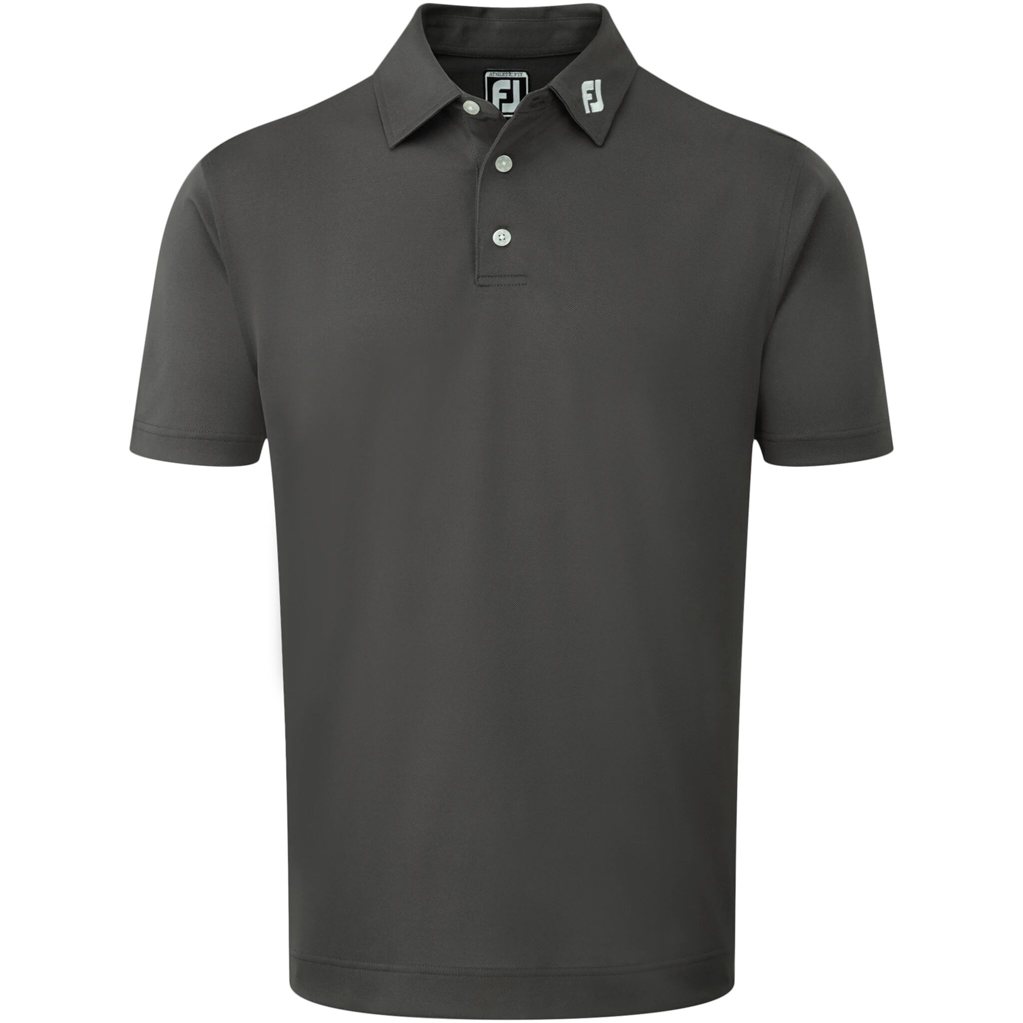 Footjoy Stretch Pique Solid, golfpiké herre XXL Charcoal