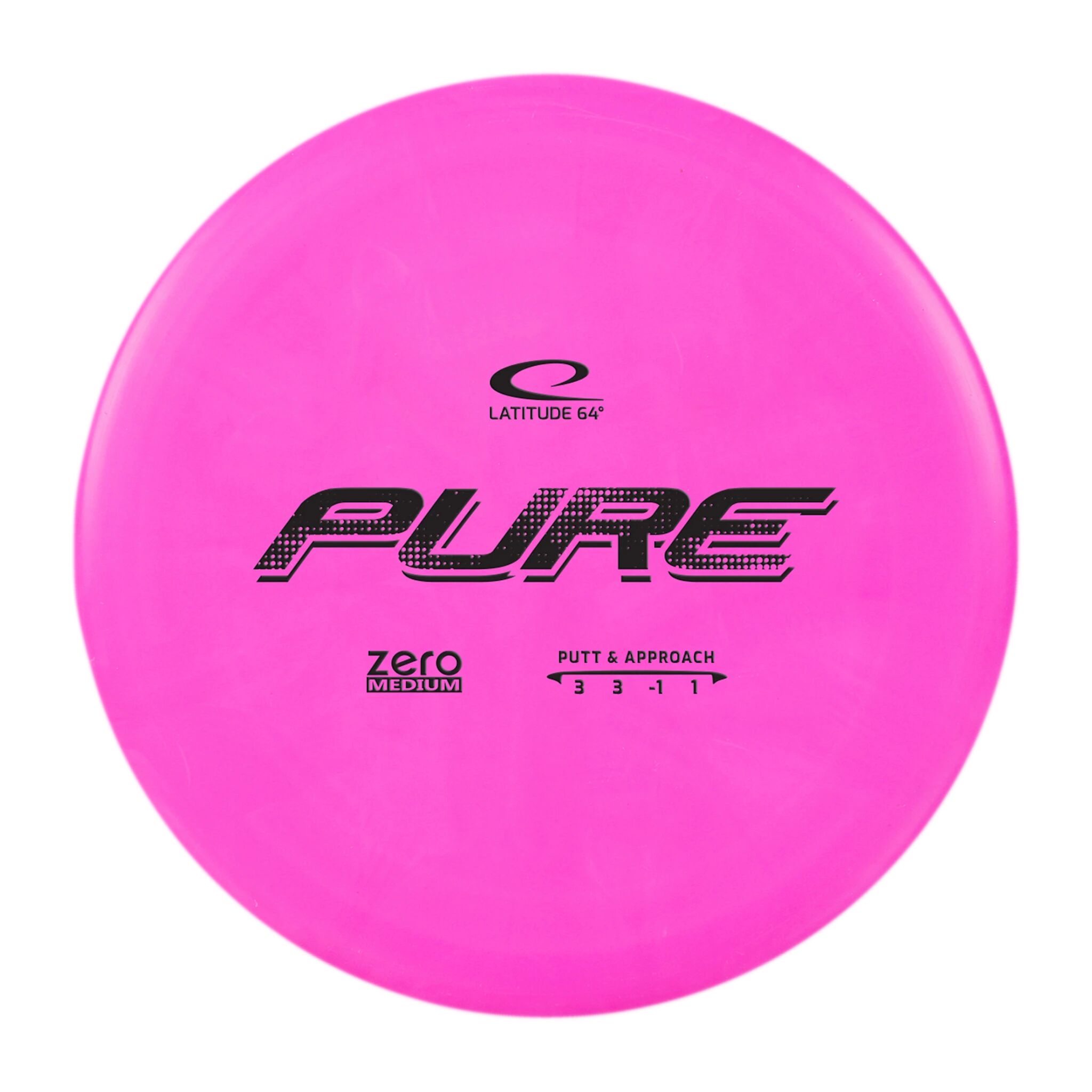 Latitude 64 ZERO MEDIUM PUTTER PURE, 173+, putter frisbee 173g+ Pink
