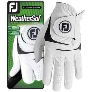 FootJoy WeatherSof Höger Herr, White, M/L