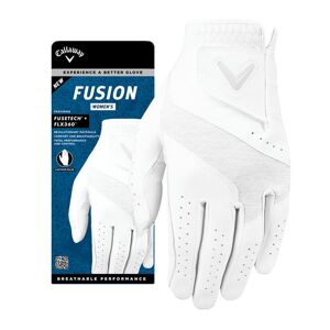 Callaway Fusion Golf Glove Dam, white/silver, LH-M
