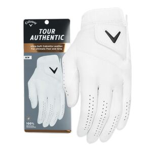 Callaway Tour Authentic Golf Glove Herr, White, LH-M